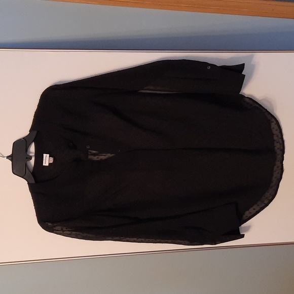 Black sheer blouse - Picture 1 of 5